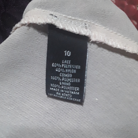 Lace Dress with Cream Slip - Picture 8 of 8